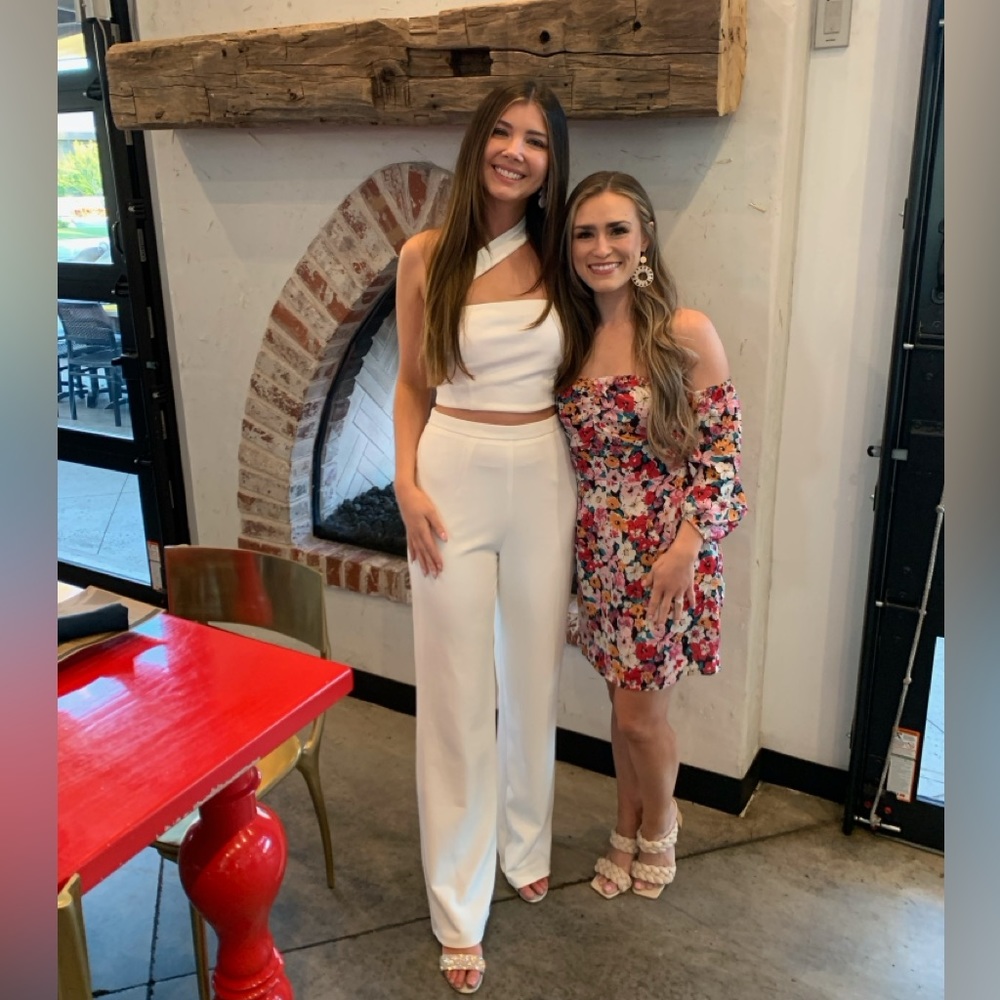 Lulus Flaunt It Like That White One-Shoulder Two-Piece Jumpsuit